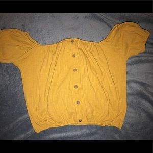 Forever 21 Off the Shoulder Crop Top